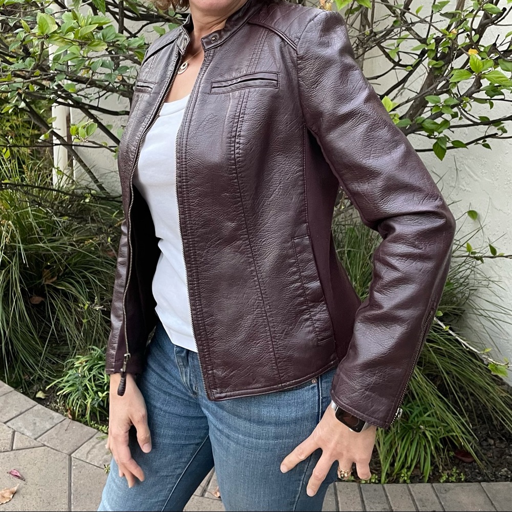 Plum Motorcycle Jacket
